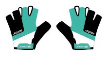rukavice FORCE SECTOR LADY gel,černo-tyrkysové XXL