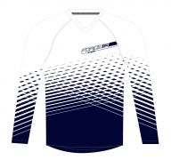 dres F MTB ANGLE dámský dl. rukáv, bílo-modrý L FORCE