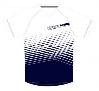 dres FORCE MTB ANGLE dámský, bílo-modrý S