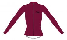 dres FORCE CHARM dámský dl. rukáv, bordó XL