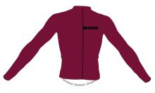 dres FORCE CHARM dlouhý rukáv, bordó 4XL