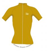 dres FORCE PURE dámský kr. rukáv, žlutý XL