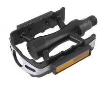 klasické pedály FORCE 610 Al kuličková ložiska, černé