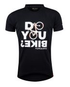 triko FORCE BIKE krátký rukáv, černé 3XL