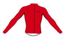 dres FORCE PURE dlouhý rukáv, červený 3XL