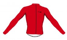 dres FORCE PURE dlouhý rukáv, červený L