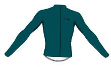 dres FORCE PURE dlouhý rukáv, petrolejový 3XL