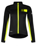 dámská bunda FORCE FROST softshell, černo-fluo L