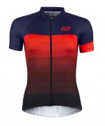 dres F ASCENT dámský kr. rukáv, modro-červený M FORCE