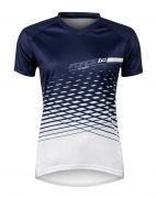 dres FORCE MTB ANGLE dámský, bílo-modrý L