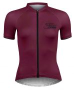 dres FORCE CHARM dámský kr. rukáv, bordó XXL