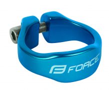 objímka sedlovky FORCE na imbus 31,8mm Al, modrá