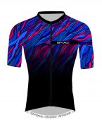 dres F LIFE kr. rukáv, černo-modro-růžový L FORCE