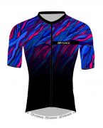 dres F LIFE kr. rukáv, černo-modro-růžový XXL FORCE