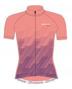 dres F RIDGE LADY kr. rukáv, meruňkovo-fialový XS