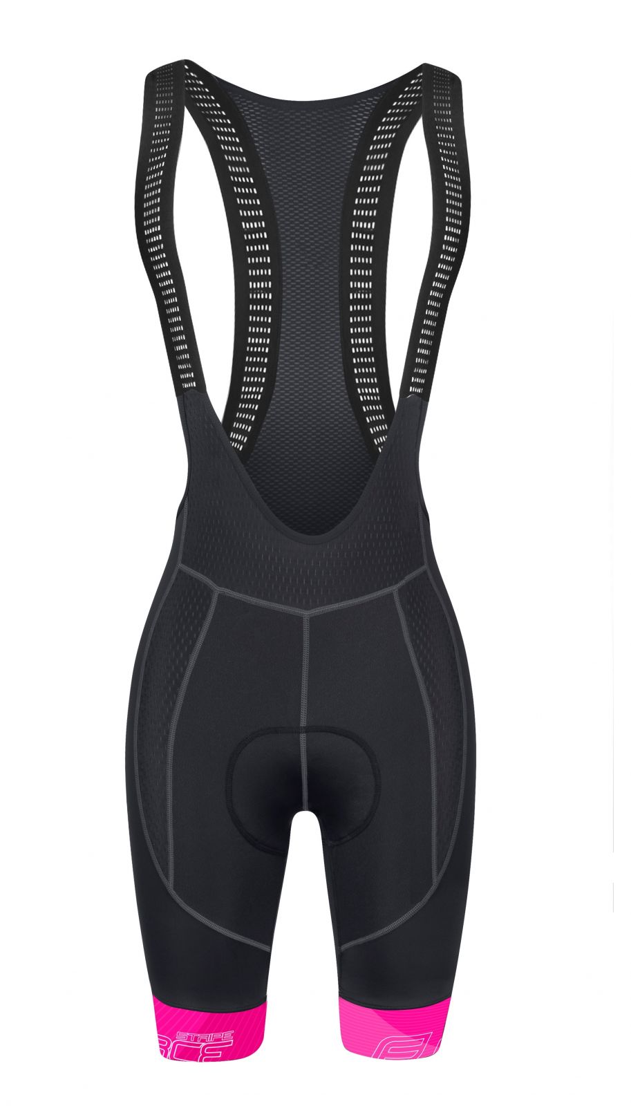 kraťasy F STRIPE LADY se šráky a vl, černo-růž XS FORCE