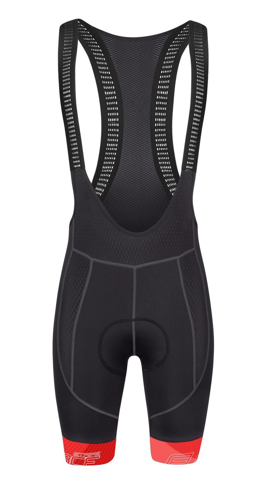 kraťasy F STRIPE se šráky a vl, černo-červené 3XL FORCE