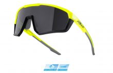 brýle FORCE APEX, fluo-černé, černé skla