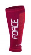 návleky na nohy FORCE COMPRESS, bordó-červené L-XL