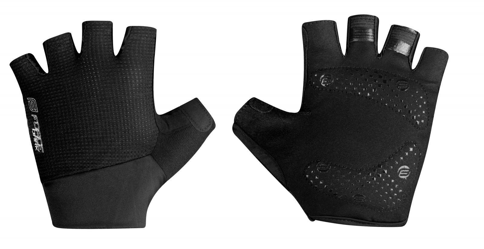 rukavice FORCE DARK, černé XL