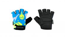 rukavice F PLANETS dětské, modro-fluo XL FORCE
