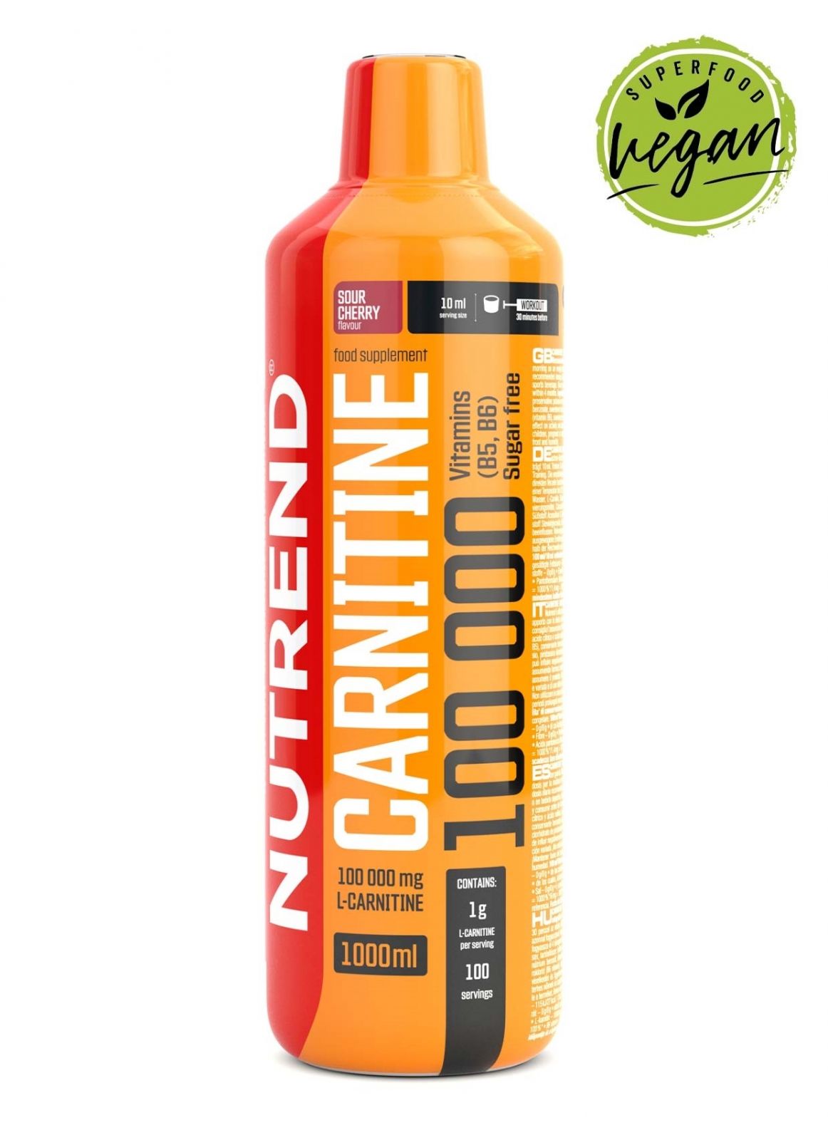 CARNITINE 100 000 1l višeň NUTREND