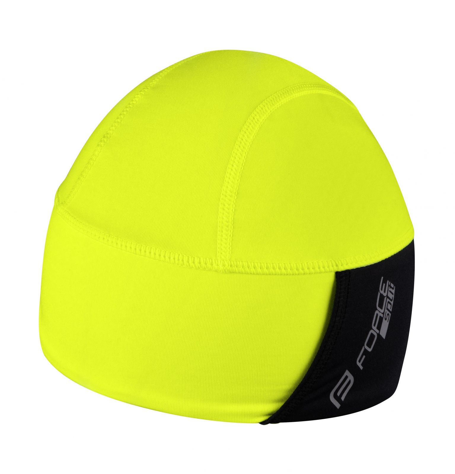 čepice pod přilbu FORCE SPLIT zateplená, fluo L-XL