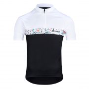 dres FORCE ROCK krátký rukáv, černo-bílý XS