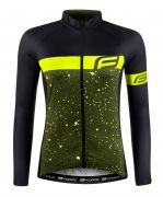 dres FORCE SPRAY LADY dlouhý rukáv, army-fluo XS