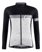 dres FORCE SPRAY LADY dlouhý rukáv, bílo-černý 3XL