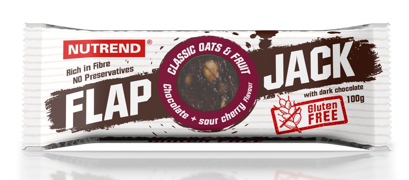 tyčinka FLAPJACK 100g čokoláda+višeň s h.čokoládou NUTREND