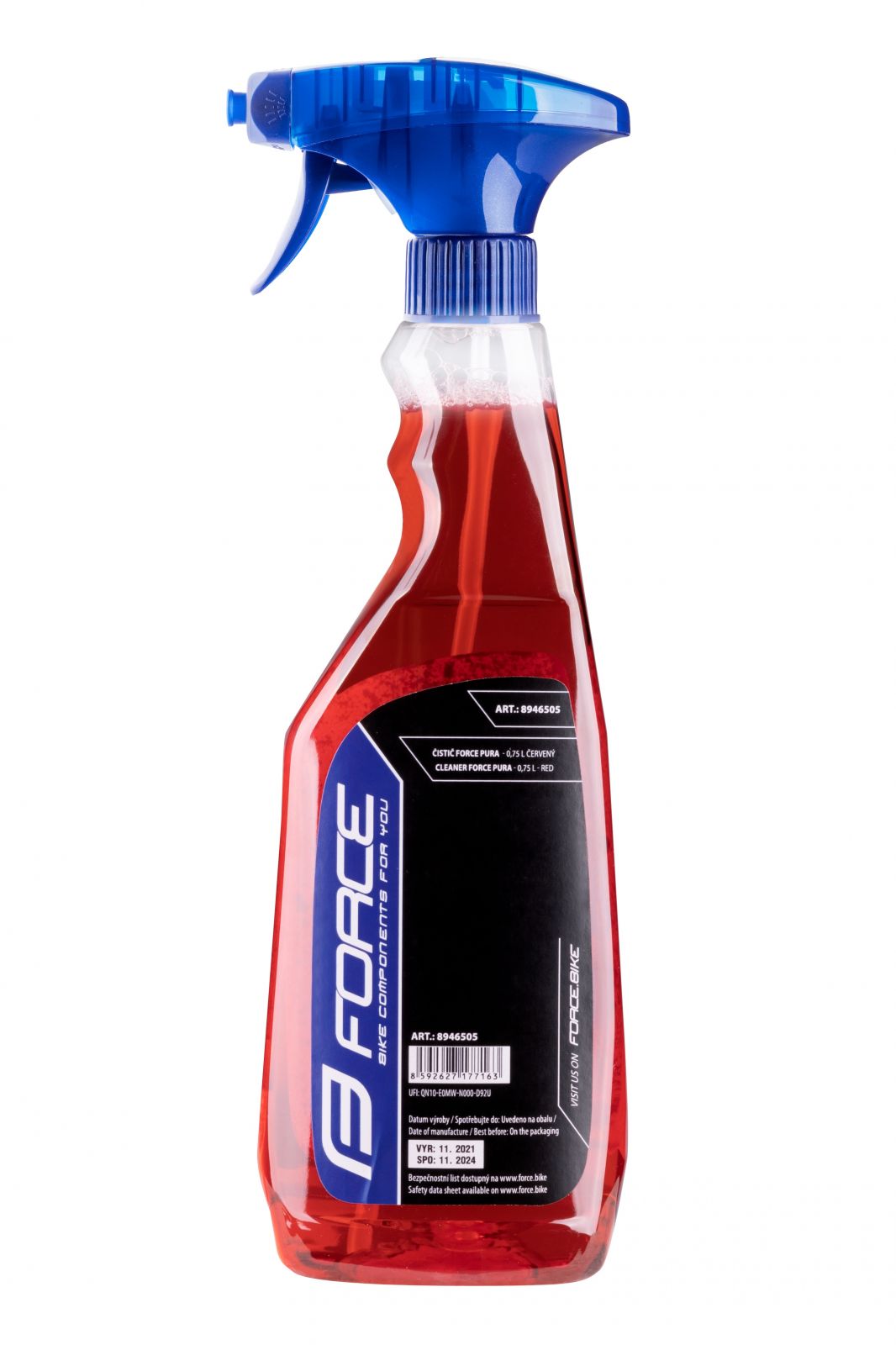 čistič FORCE PURA rozpr. 0,75 l červený, cherry
