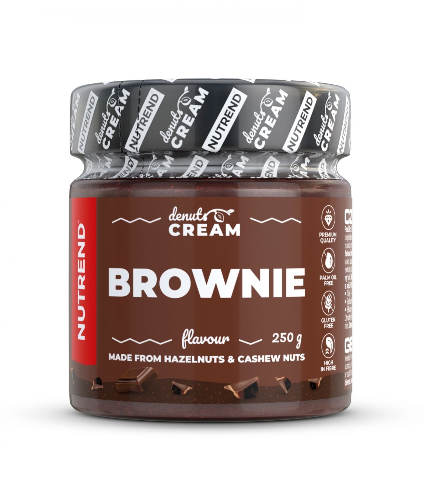 DENUTS CREAM 250 g, brownie NUTREND