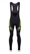 kalhoty F SPIKE se šráky a vložkou, černo-fluo XS