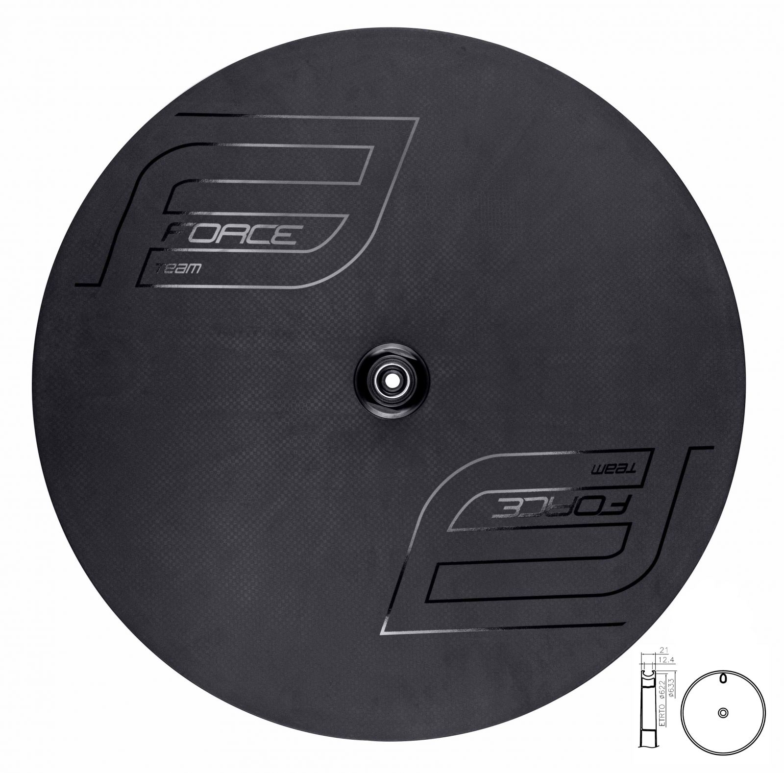 disk FORCE zadní plášťový karb. pro disk.brzdu