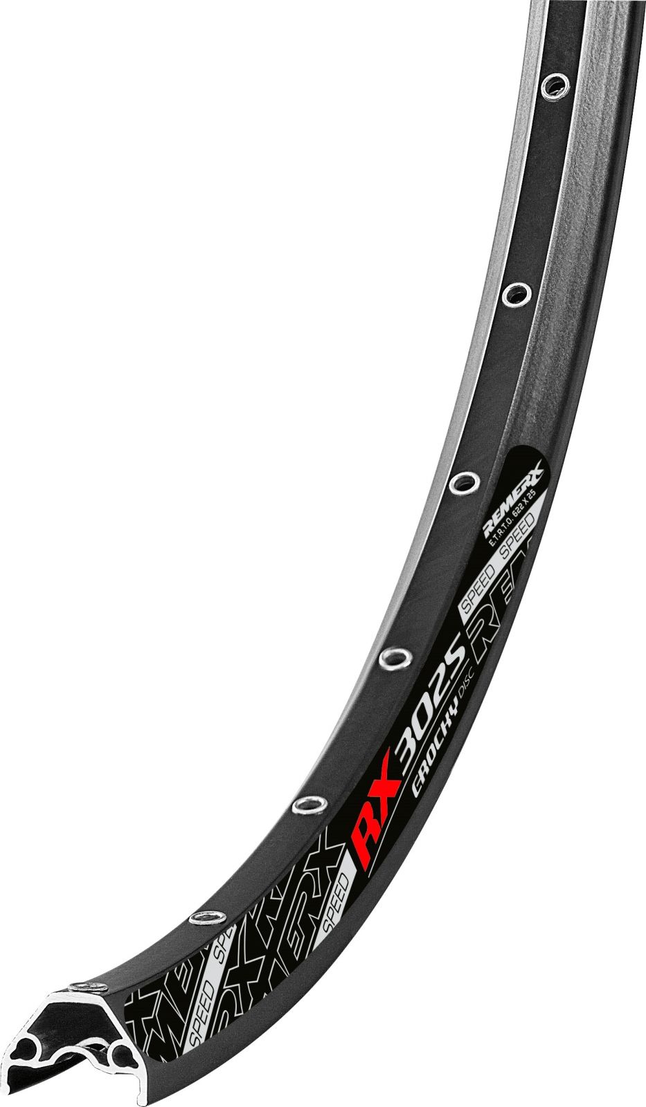 ráfek REMERX E-ROCKY 584x25 32děr, černý