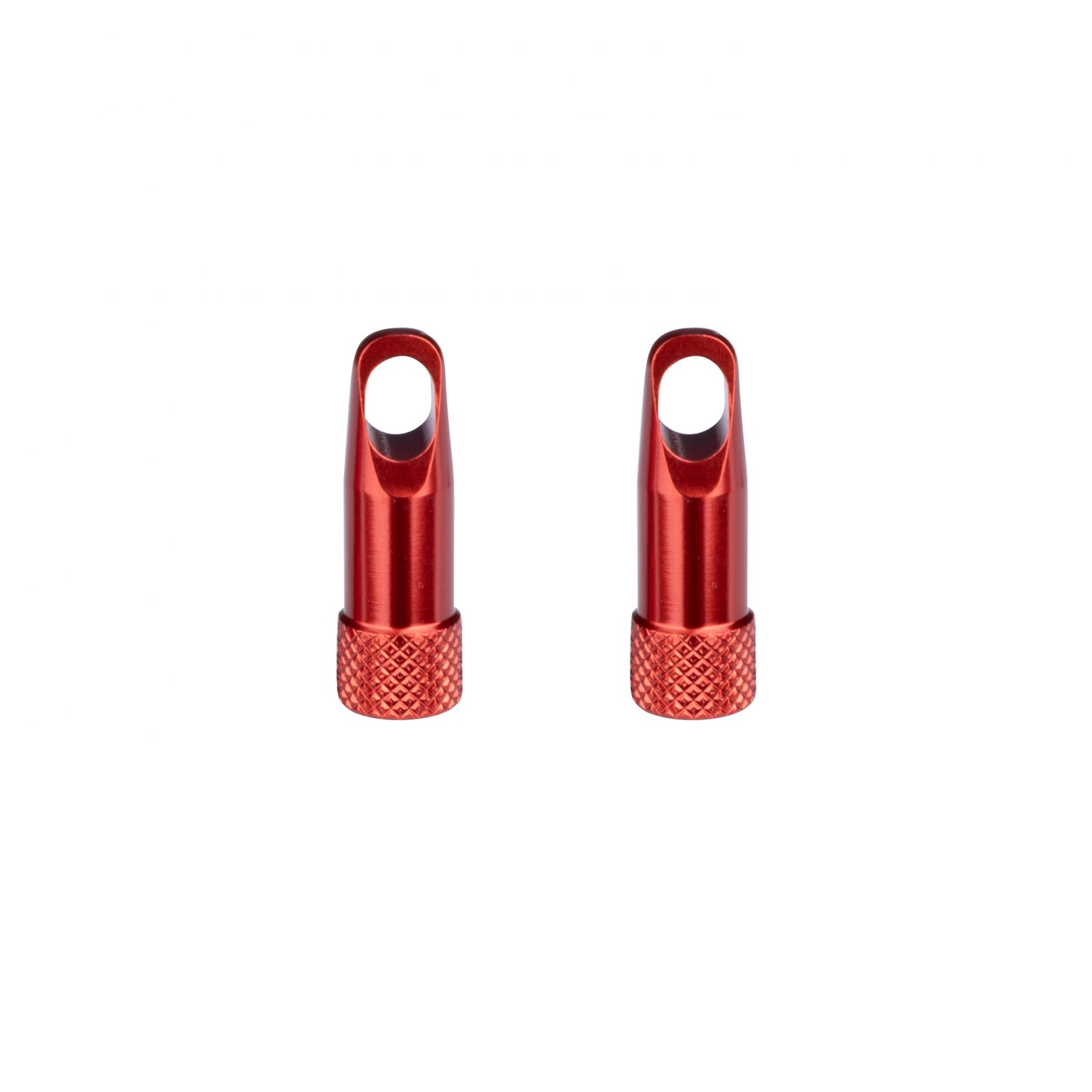 čepičky galuskového ventilku s klíčem,hliník,červn FORCE