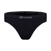 dámské spodní prádlo-bikiny 3 pack, černé XS-S