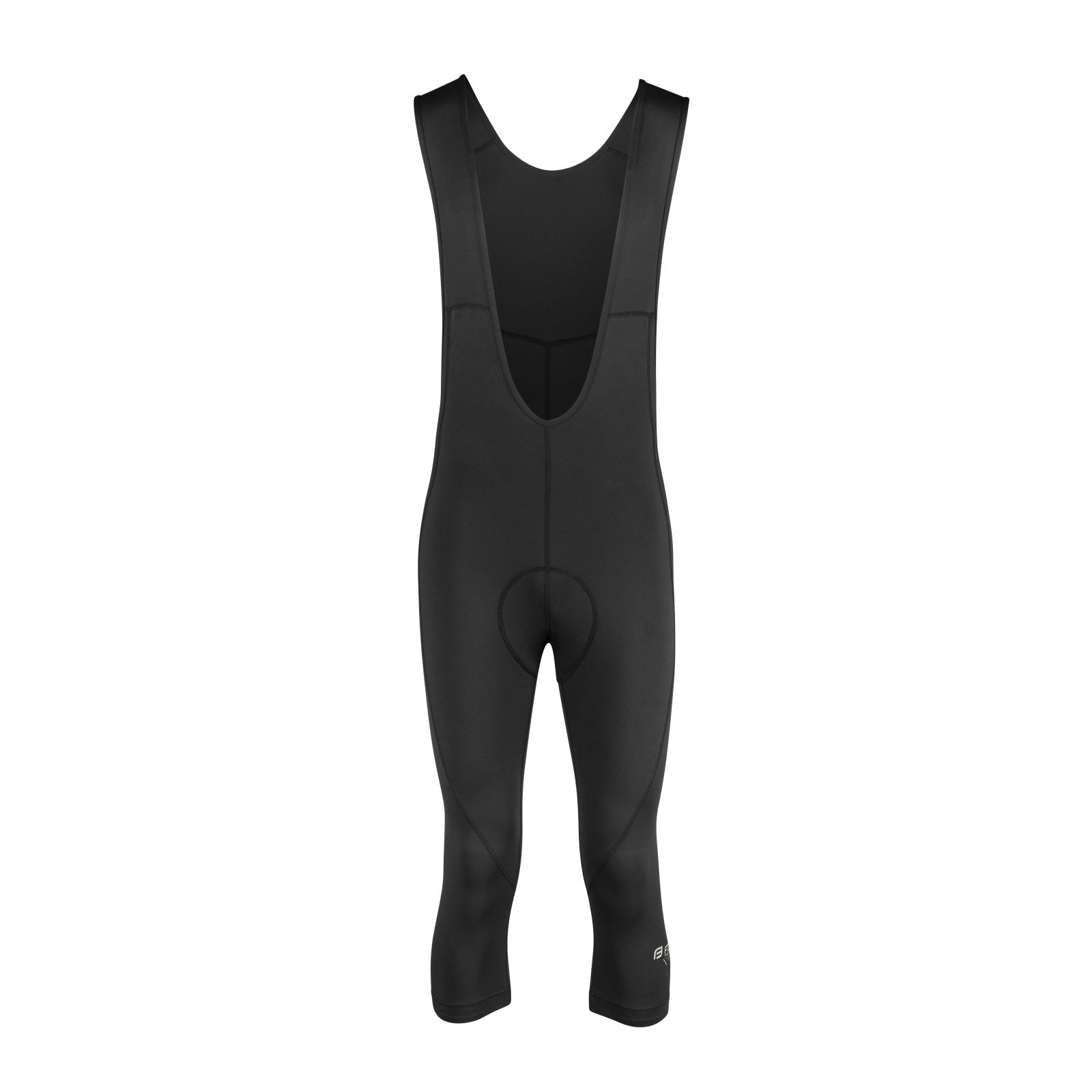 kalhoty 3/4 F MAZE se šráky a vložkou, černé XS FORCE