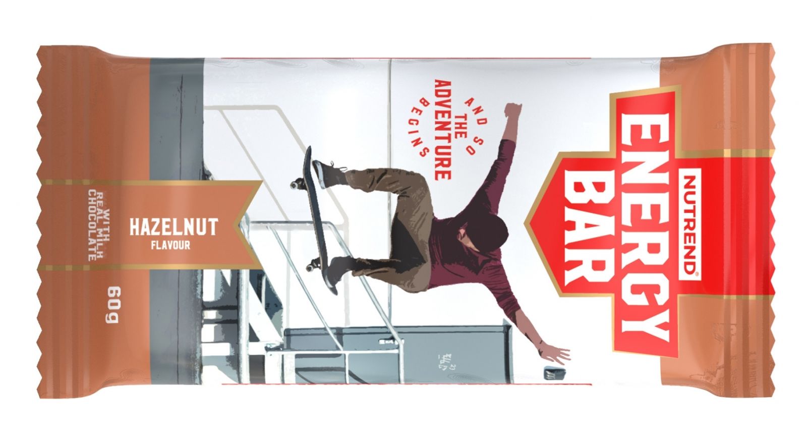 tyčinka ENERGY BAR, 60g, lískový ořech NUTREND