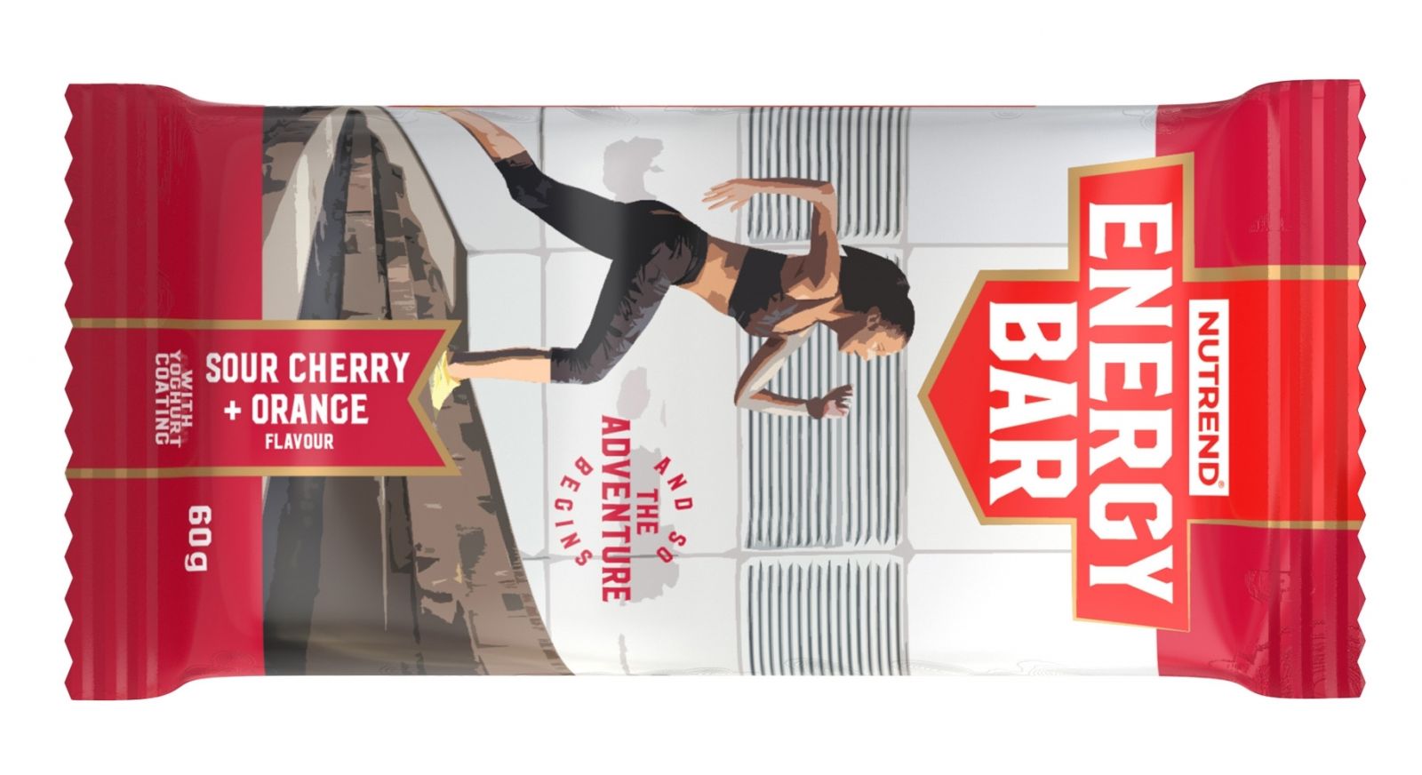 tyčinka ENERGY BAR, 60g, višeň+pomeranč NUTREND