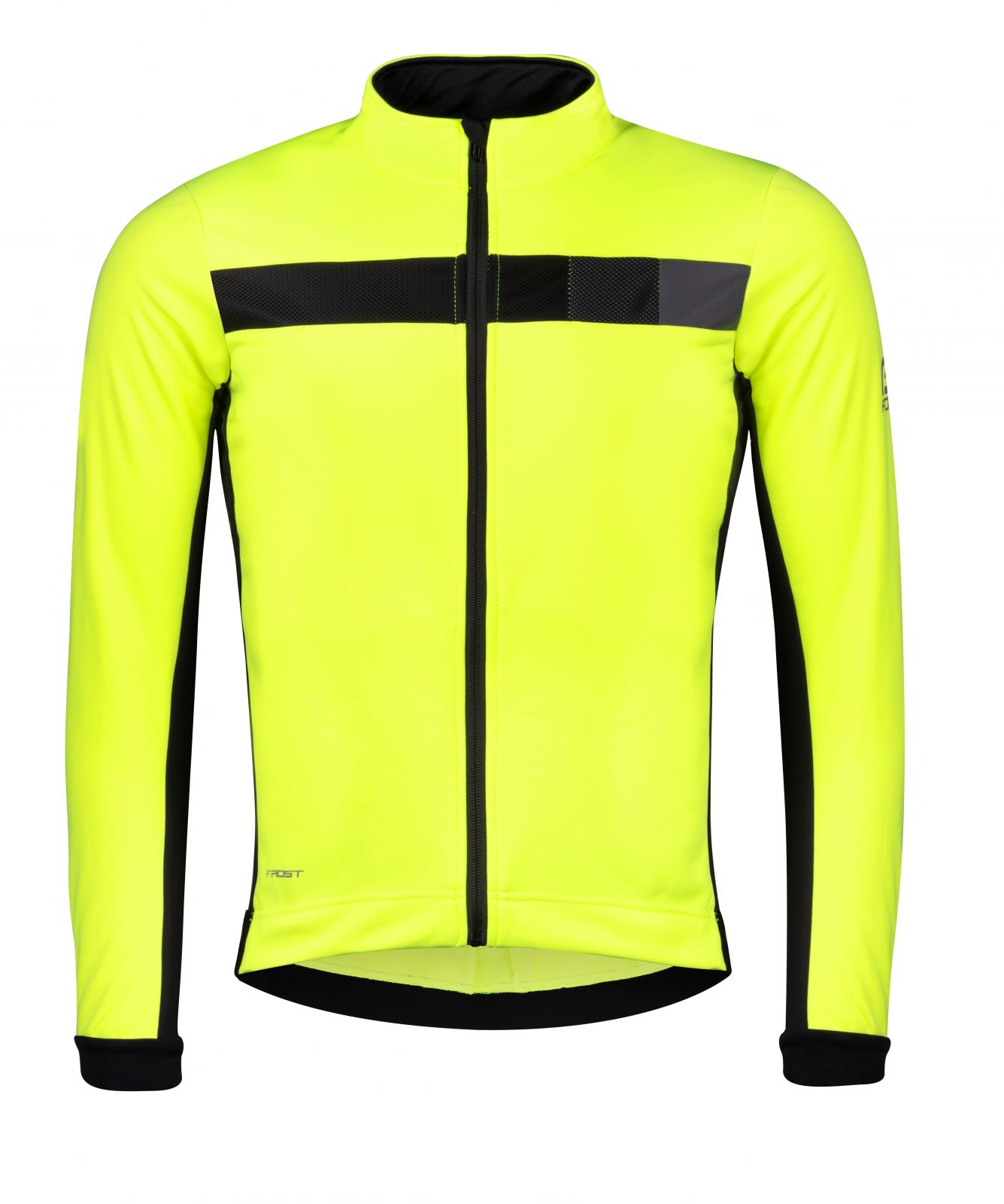 bunda F FROST softshell zimní, fluo-černá FORCE