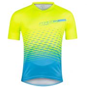 dres FORCE MTB ANGLE, fluo-modrý