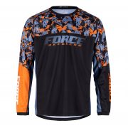 dres F RECKLESS dl. rukáv, černo-oranžový