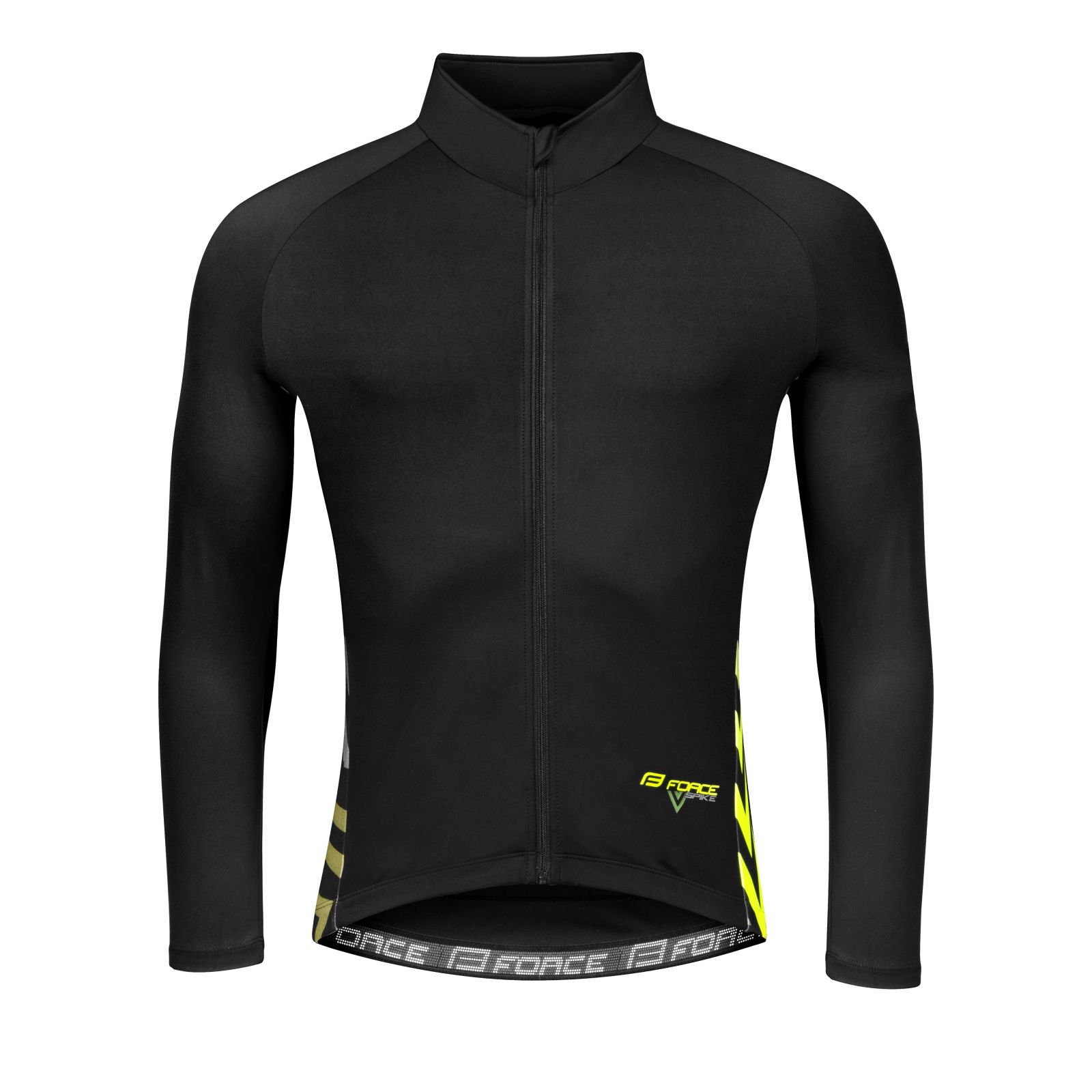 dres FORCE SPIKE dlouhý rukáv, černo-fluo