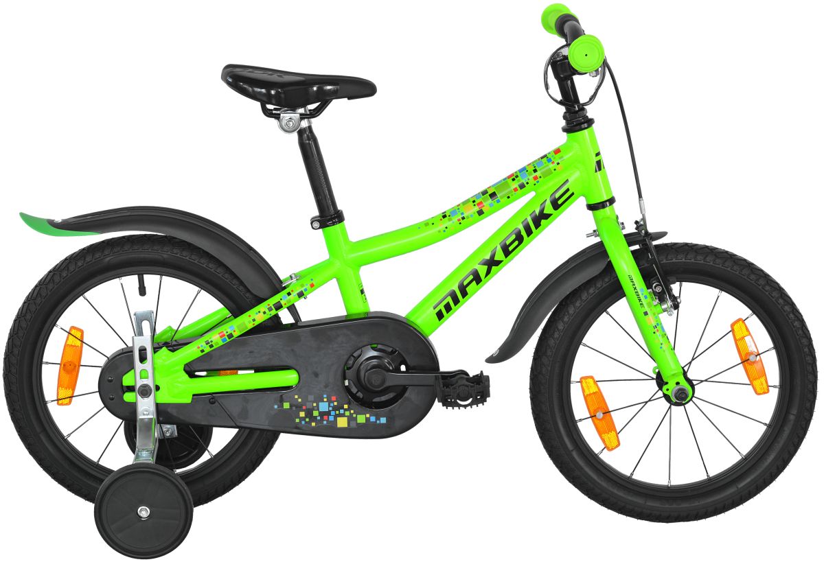 Dětské jízdní kolo Maxbike 16 zelený
