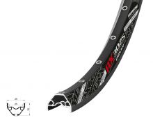 ráfek REMERX E-ROCKY 622x25 32děr, černý