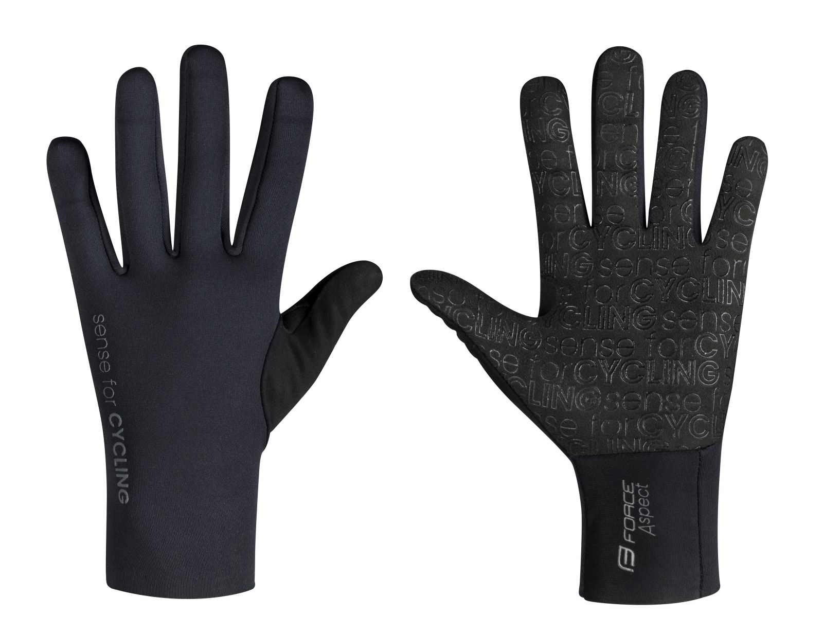 rukavice FORCE ASPECT neopren, černé XL