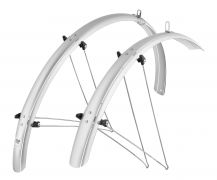 blatníky FORCE48 Aluflex trekking+vzpěry, stříbrné