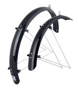 blatníky FORCE Aluflex 24" + vzpěry, černé